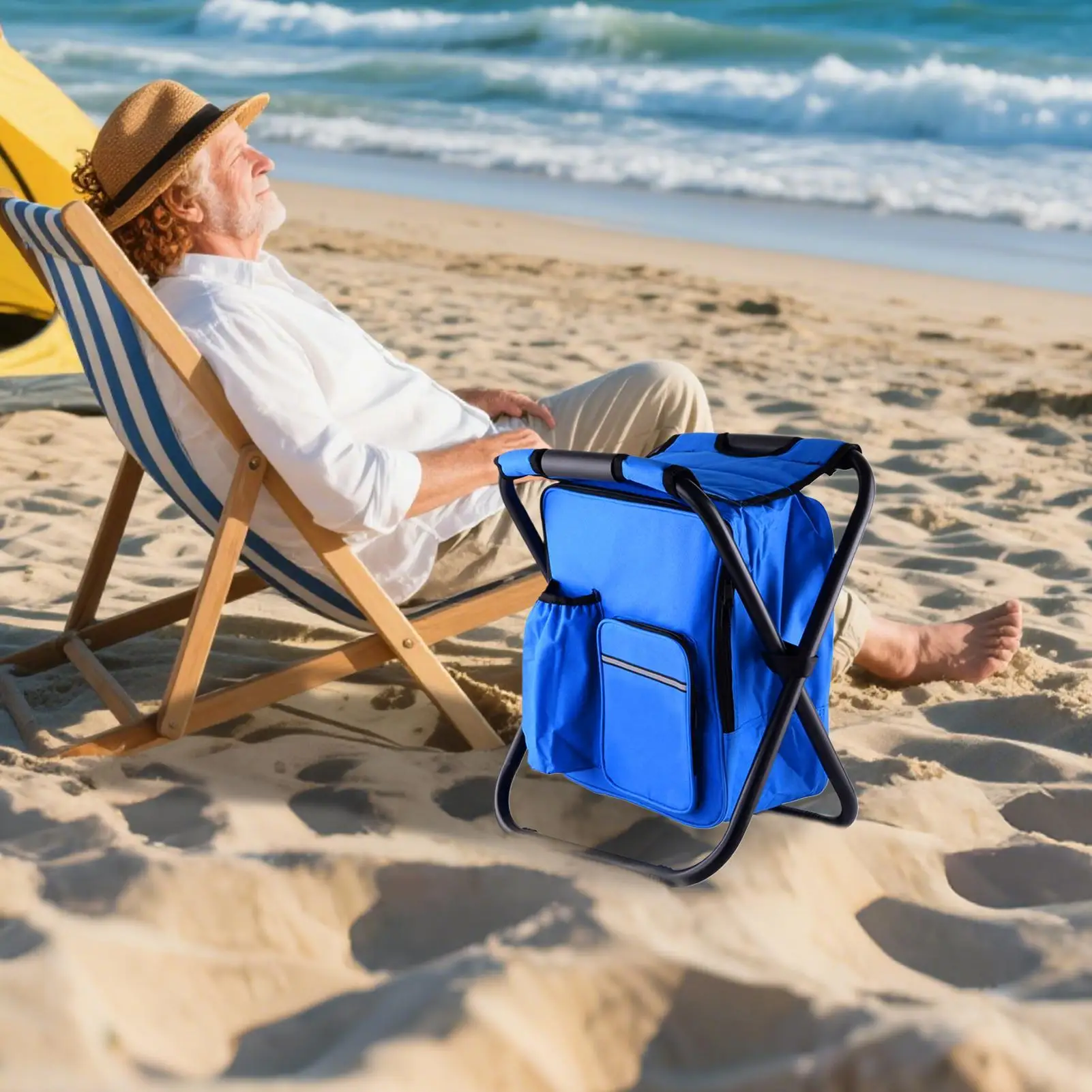 Folding Camping Chair Portable Outdoor Chair Backpack Cooler Bag Camping Recliner For Hiking Travel Beach Park Festival Lawn
Folding Camping Chair Portable Outdoor Chair Backpack Cooler Bag Camping Recliner For Hiking Travel Beach Park Festival Lawn