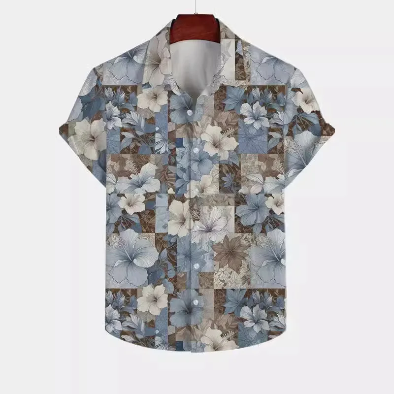 Men's Summer Hawaiian Floral 3D Print Shirt, Street Style, Loose Fit, Beach Quick-Drying Shirt Suitable for Everyday Casual Wear
Men's Summer Hawaiian Floral 3D Print Shirt, Street Style, Loose Fit, Beach Quick-Drying Shirt Suitable for Everyday Casual Wear