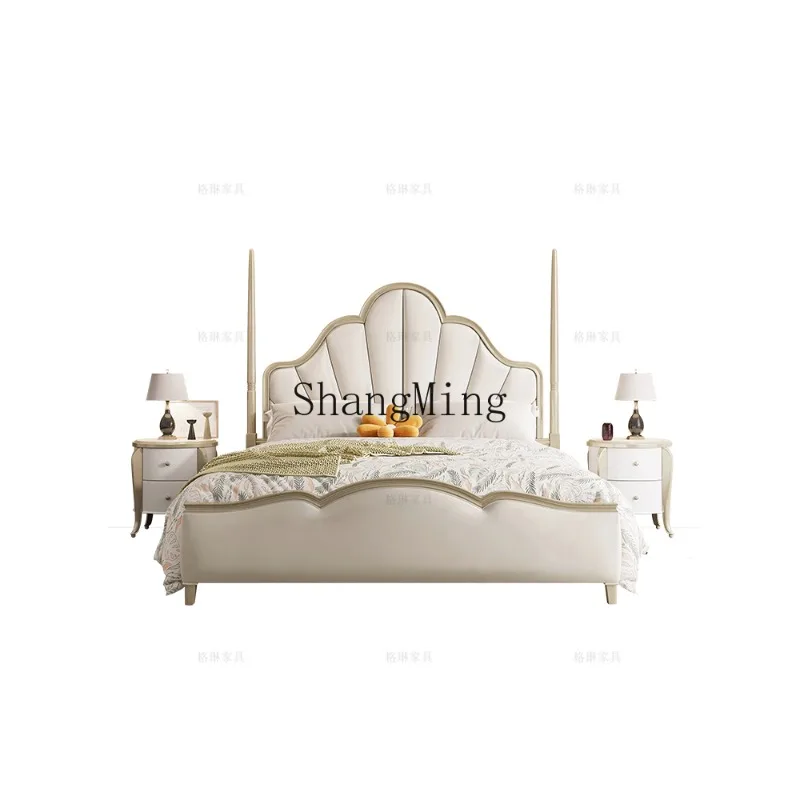 CL light luxury solid wood bed 1.8 meters master bedroom wedding 1.5 double modern light luxury shell princess
CL light luxury solid wood bed 1.8 meters master bedroom wedding 1.5 double modern light luxury shell princess