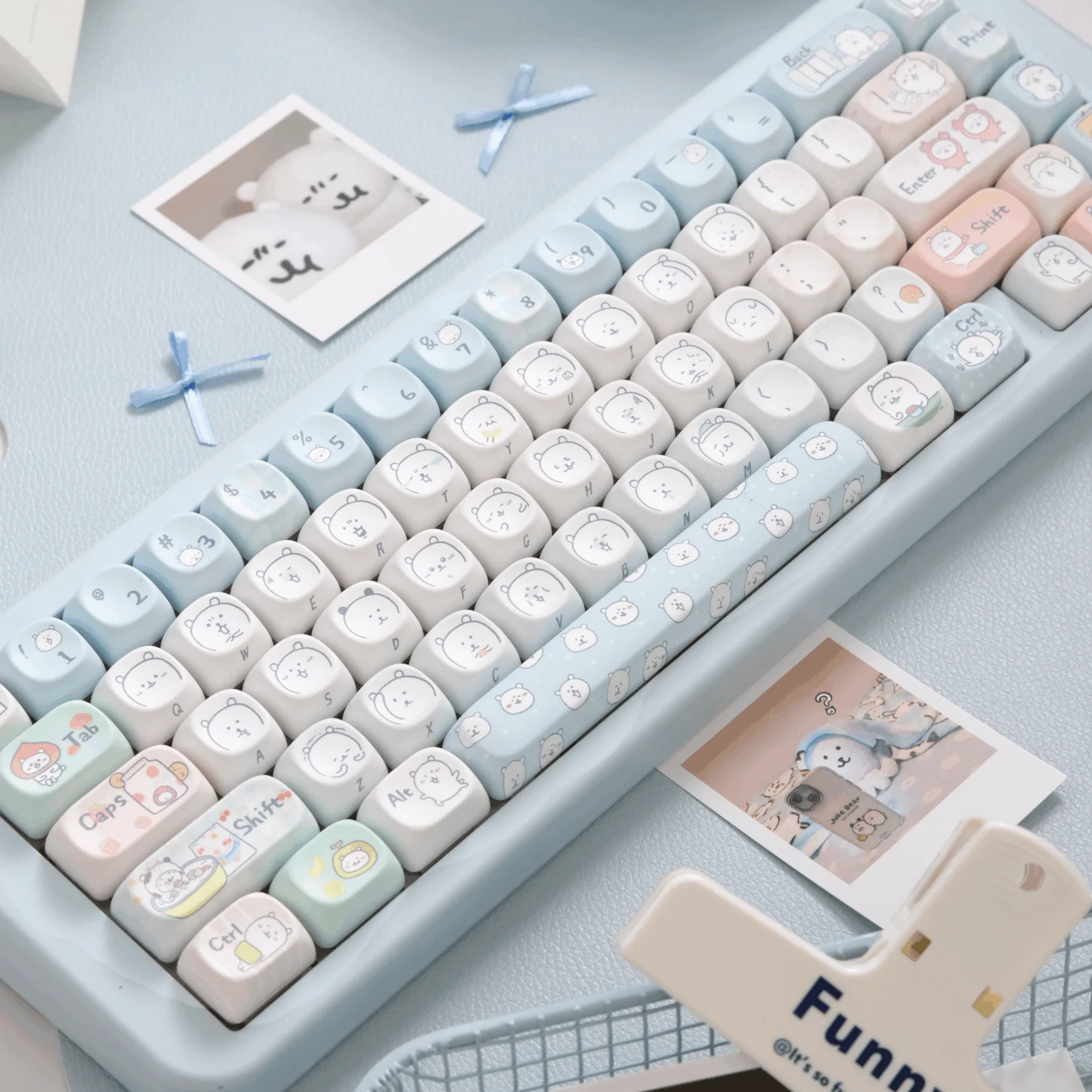 Variety of bears Self-deprecating bears Sublimation MOA keycaps Customized mechanical keyboard keycaps
Variety of bears Self-deprecating bears Sublimation MOA keycaps Customized mechanical keyboard keycaps