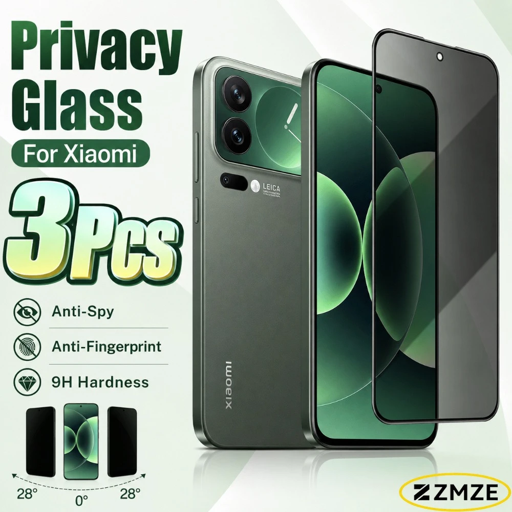 3 Pack Anti Spy Tempered Glass Film For Xiaomi 17 Ultra 17 Pro Max 17 Max 17T 15S 15T 14T 13T Pro 15 14 13 Anti Fingerprint Film
3 Pack Anti Spy Tempered Glass Film For Xiaomi 17 Ultra 17 Pro Max 17 Max 17T 15S 15T 14T 13T Pro 15 14 13 Anti Fingerprint Film