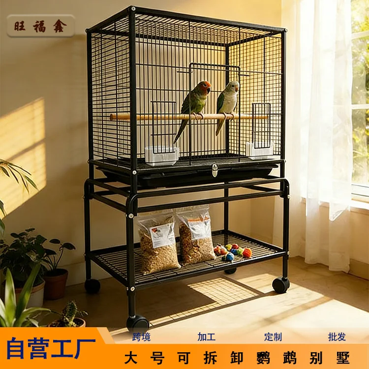 Luxury Villa Bird Cage with Casters for Budgies Cockatiels Lovebirds and Parakeets Large Stackable Aviary Cage for Macaws
Luxury Villa Bird Cage with Casters for Budgies Cockatiels Lovebirds and Parakeets Large Stackable Aviary Cage for Macaws
