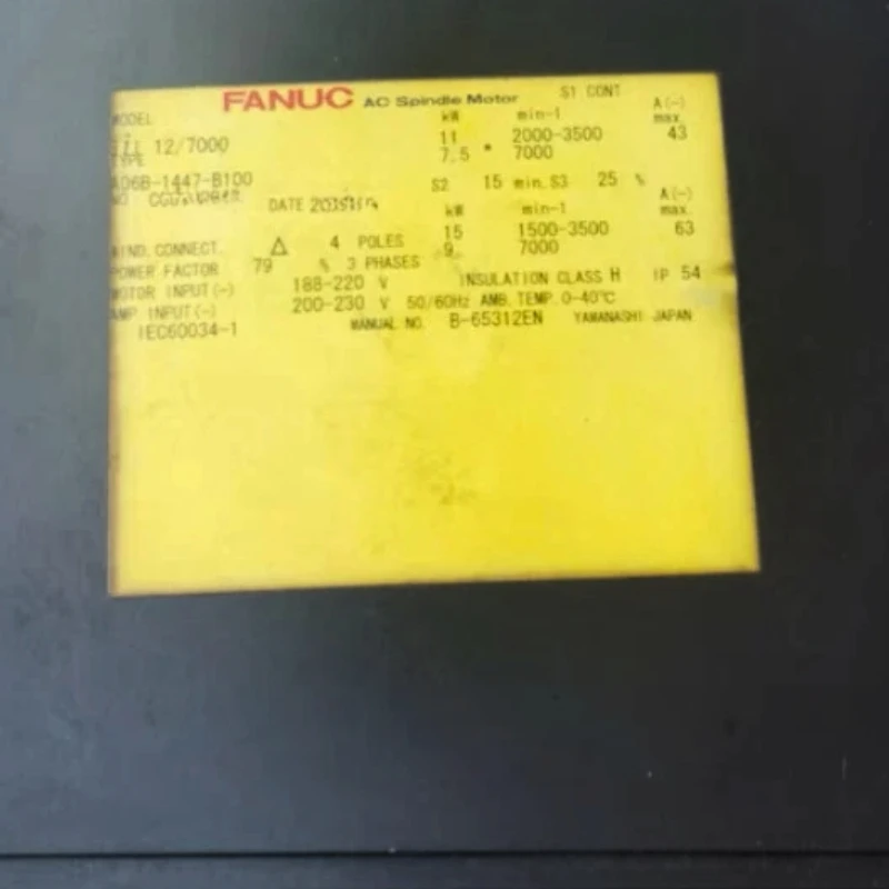 Новый серводвигатель Fanuc A06B-1447-B100, ускоренная доставка
Новый серводвигатель Fanuc A06B-1447-B100, ускоренная доставка