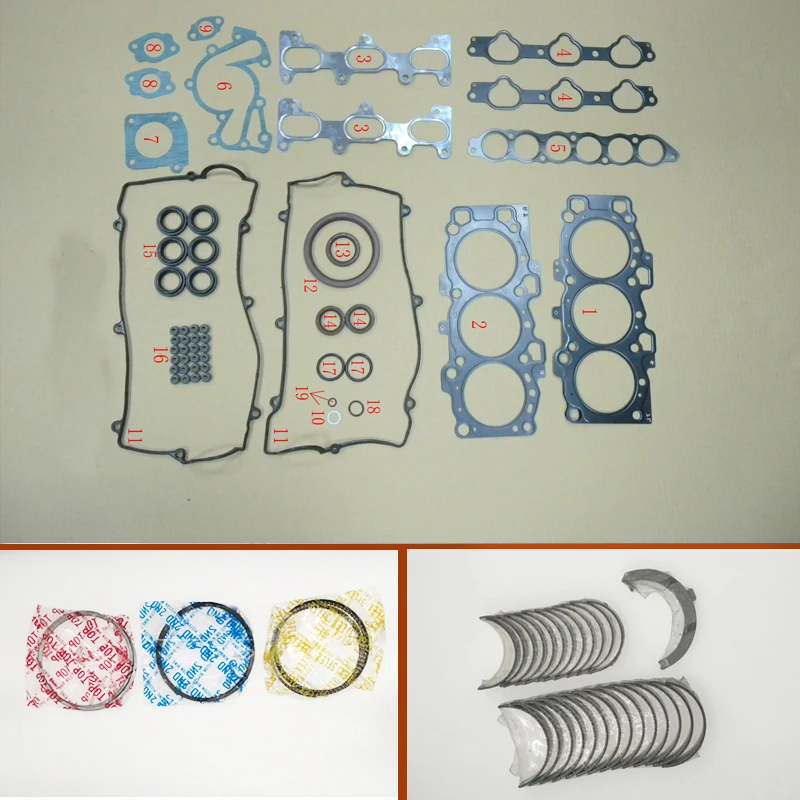 G6BA Full gasket set kit crankshaft connecting rod bearing piston ring for Hyundai Sonata/Trajet/Santa/Coupe KIA Magentis 2.7L
G6BA Full gasket set kit crankshaft connecting rod bearing piston ring for Hyundai Sonata/Trajet/Santa/Coupe KIA Magentis 2.7L