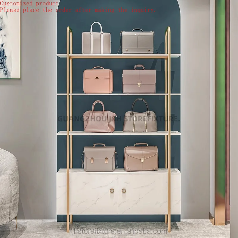 Stainless Steel Free Standing Shoe Rack Cabinet Gold Display Shelves for Bag Retail Stores Display Shelves for Handbag Shop
Stainless Steel Free Standing Shoe Rack Cabinet Gold Display Shelves for Bag Retail Stores Display Shelves for Handbag Shop