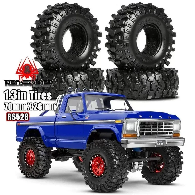 1.3“ Crawler Car Tires Soft Sticky Rubber Tyre for 1/18 1/24 Scale RC Car Axial SCX24 FCX24 TRX4M FCX18 Enduro24 Upgrade Parts
1.3“ Crawler Car Tires Soft Sticky Rubber Tyre for 1/18 1/24 Scale RC Car Axial SCX24 FCX24 TRX4M FCX18 Enduro24 Upgrade Parts
