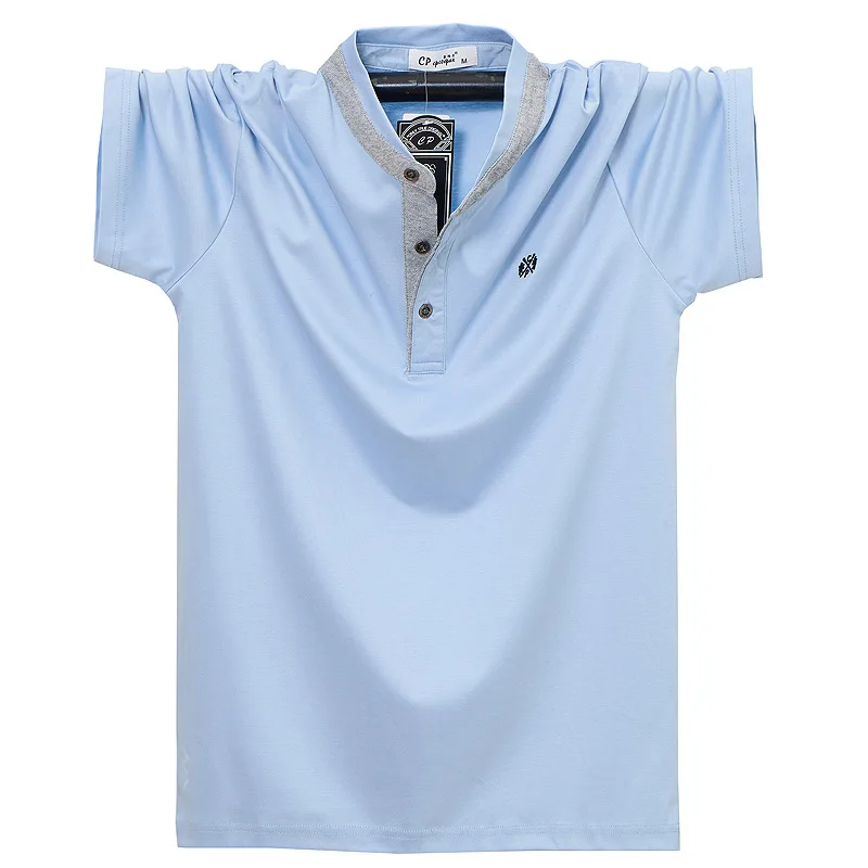 Large Size Short-sleeved T-shirt Men's Summer New Korean Version Solid Color Stand-up Collar Ice Mercerized Cotton T-shirt 2515
Large Size Short-sleeved T-shirt Men's Summer New Korean Version Solid Color Stand-up Collar Ice Mercerized Cotton T-shirt 2515