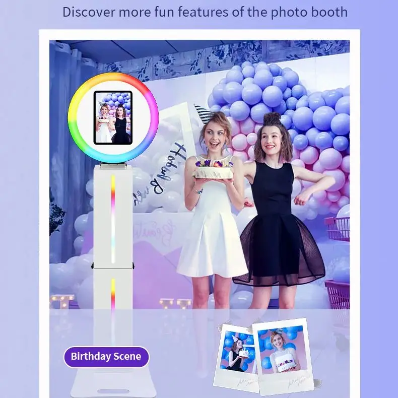 Photobooth Machine Wedding For iPad 9.7'' 10.2'' 10.5'' 11'' 12.9'' 13'' 12.3'' Selfie Photo Booth with Flight Box and 2 Panels
Photobooth Machine Wedding For iPad 9.7'' 10.2'' 10.5'' 11'' 12.9'' 13'' 12.3'' Selfie Photo Booth with Flight Box and 2 Panels