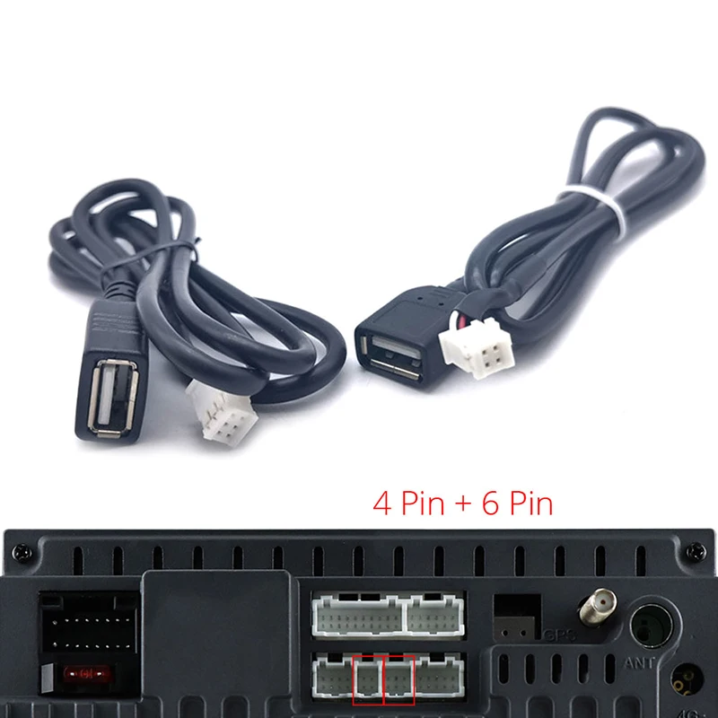 75cm Car USB Cable Adapters 4Pin And 6Pin For Android Car Radio Stereo Connectors USB Extension Cable Adapters 
75cm Car USB Cable Adapters 4Pin And 6Pin For Android Car Radio Stereo Connectors USB Extension Cable Adapters