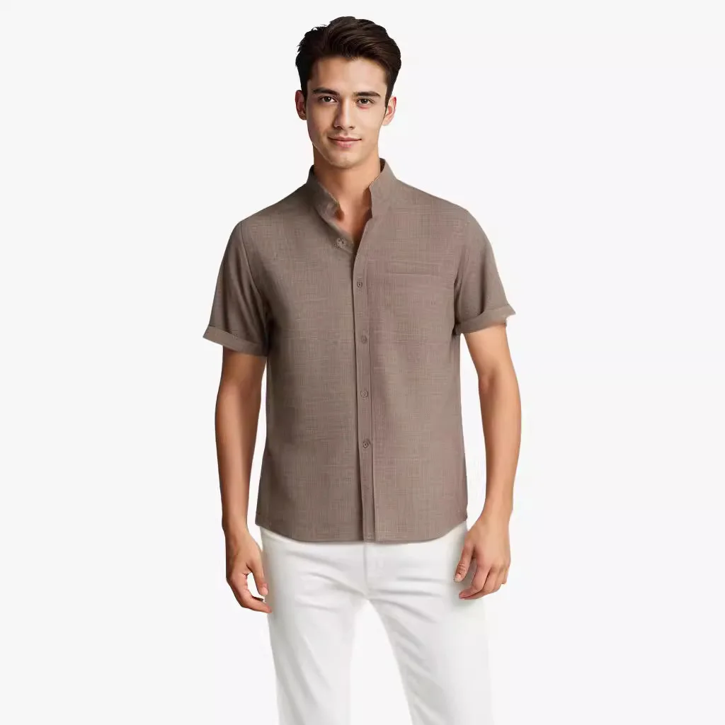 Hot Men's Shirts Short-sleeved White Cotton Linen Thin Pockets Breathable Simple Basic Street Vacation Khaki Male's Blouses
Hot Men's Shirts Short-sleeved White Cotton Linen Thin Pockets Breathable Simple Basic Street Vacation Khaki Male's Blouses