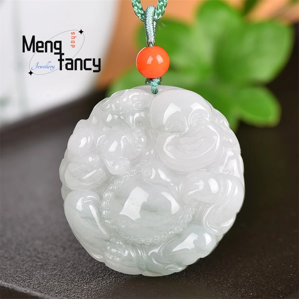 High-grade Exquisite Natural Tianshan Jade Maitreya Buddha Pendant Best Selling Fashion Jewelry Buddhist Amulets Holiday Gifts
High-grade Exquisite Natural Tianshan Jade Maitreya Buddha Pendant Best Selling Fashion Jewelry Buddhist Amulets Holiday Gifts