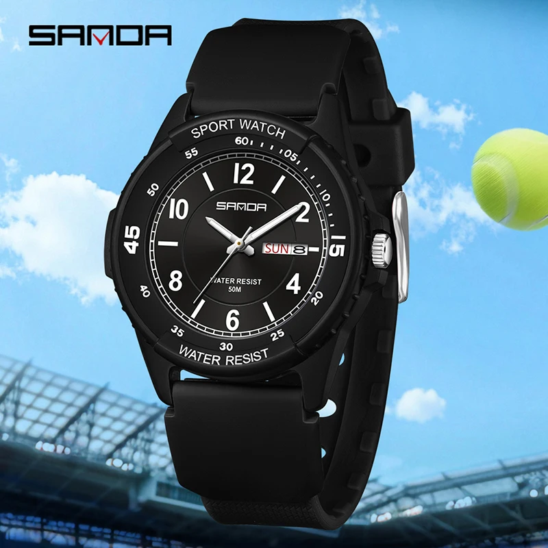 SANDA 2026 Fashion Men's Quartz Watch Calendar Luminous Waterproof Silicone Strap Sports Student Watches for Man reloj hombre
SANDA 2026 Fashion Men's Quartz Watch Calendar Luminous Waterproof Silicone Strap Sports Student Watches for Man reloj hombre