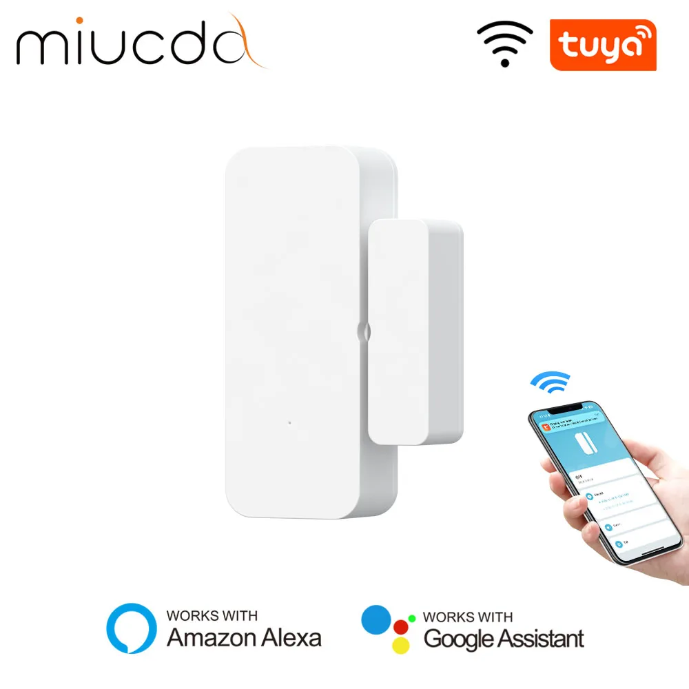 MIUCDA Tuya WiFi/Zigbee Door Sensor Smart Door Window Detector Home Security Alarm App Remote Control For Alexa Google Home
MIUCDA Tuya WiFi/Zigbee Door Sensor Smart Door Window Detector Home Security Alarm App Remote Control For Alexa Google Home