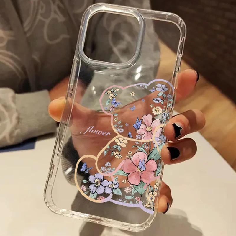 Floral Bear Cute Clear Phone Case for iPhone 17 16 15 14 13 12 11 Pro Max XS X XR 7 8 16 Plus SE2 1 Air Acrylic Shockproof Cover
Floral Bear Cute Clear Phone Case for iPhone 17 16 15 14 13 12 11 Pro Max XS X XR 7 8 16 Plus SE2 1 Air Acrylic Shockproof Cover
