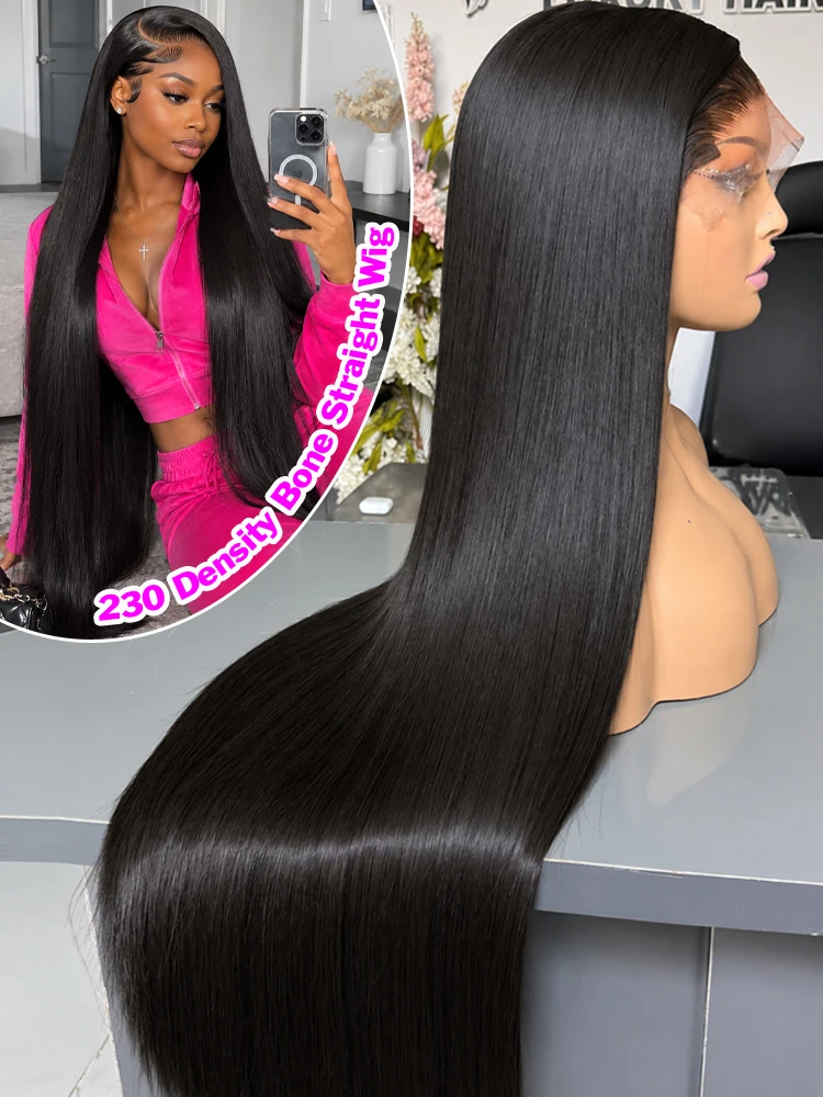 230 Density 13x6 Bone Straight Hd Lace Front Wig 28 36 40Inch 13x4 Lace Frontal Human Hair Wigs For Women Brazilian Hair Wigs
230 Density 13x6 Bone Straight Hd Lace Front Wig 28 36 40Inch 13x4 Lace Frontal Human Hair Wigs For Women Brazilian Hair Wigs