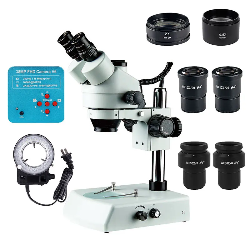 High Quality Trinocular Stereo Microscope 3.5X-270X Easy Operation Metal Chrome Plated Mechanical Microscope Electronic Use
High Quality Trinocular Stereo Microscope 3.5X-270X Easy Operation Metal Chrome Plated Mechanical Microscope Electronic Use