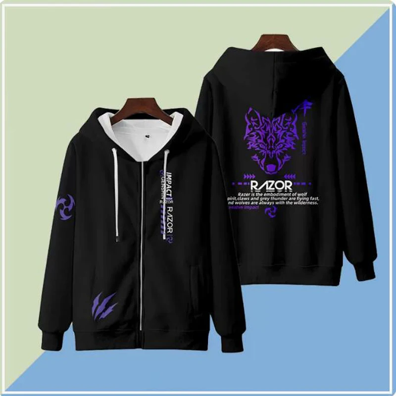 Hot Game Genshin Impact Razor Cosplay Costume Unisex 3D Hoodie Sweatshirt Streetwear Y2k Fashion Zipper Hooded Jacket Outerwear
Hot Game Genshin Impact Razor Cosplay Costume Unisex 3D Hoodie Sweatshirt Streetwear Y2k Fashion Zipper Hooded Jacket Outerwear