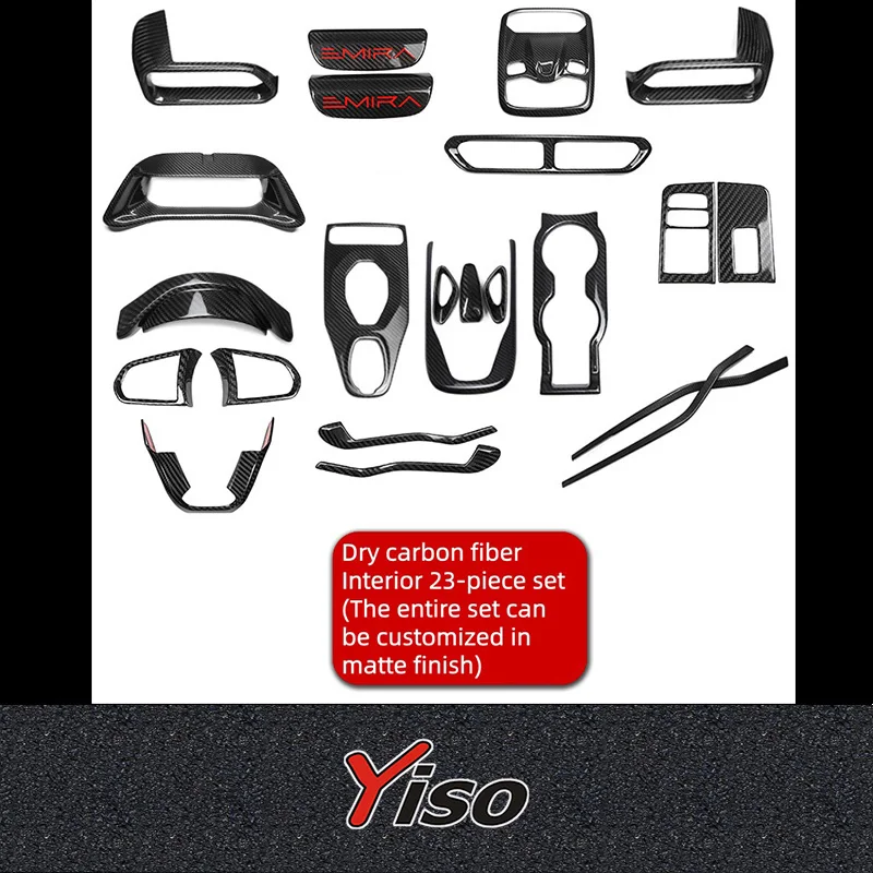 Suitable for Emira interior carbon fiber rearview mirror modification handle gear lever gearshift engine hood
Suitable for Emira interior carbon fiber rearview mirror modification handle gear lever gearshift engine hood