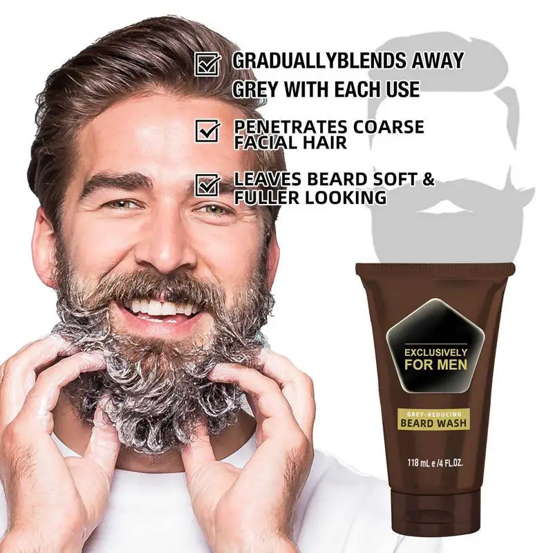 Beard Conditioner Gray Reducing Shampoo for Men Natural & Organic Beard Cleaner 118ml to Deep Clean and Refresh Beards
Beard Conditioner Gray Reducing Shampoo for Men Natural & Organic Beard Cleaner 118ml to Deep Clean and Refresh Beards
