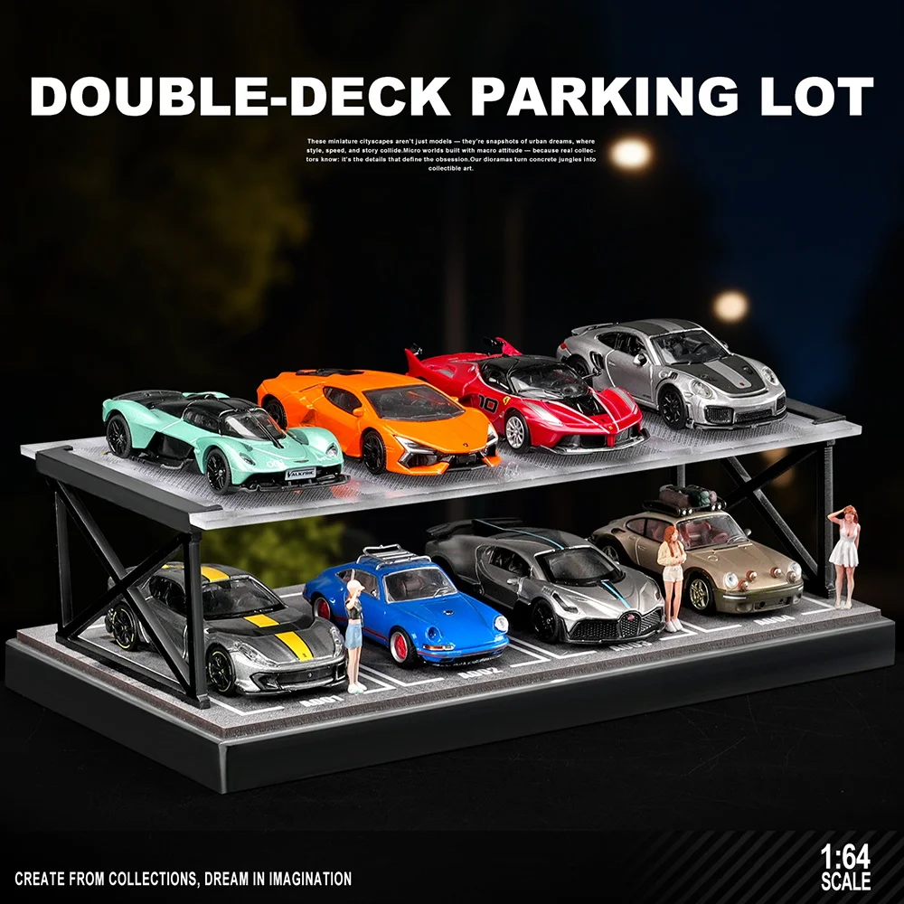 1/64 Two-story Parking Lot Scene Model Diorama Scene – No Car Included, Miniature Decoration for Collectors
1/64 Two-story Parking Lot Scene Model Diorama Scene – No Car Included, Miniature Decoration for Collectors