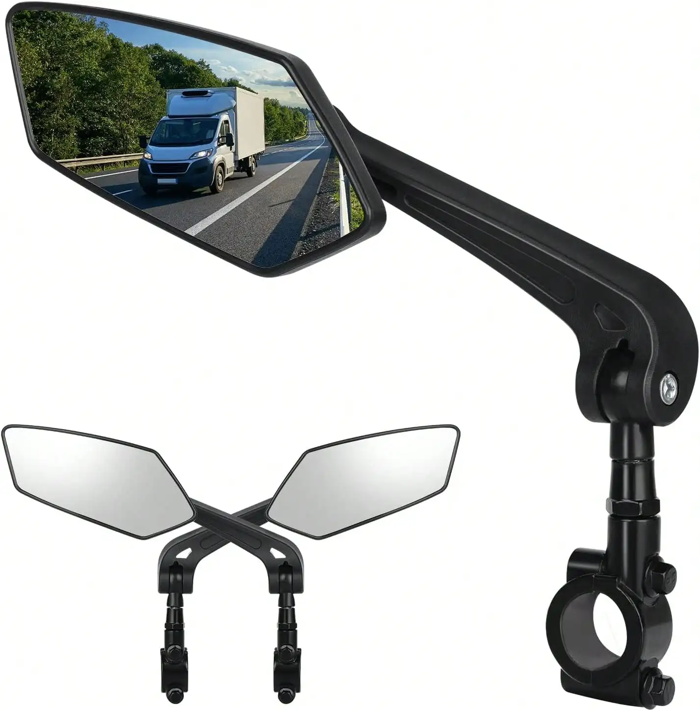 Bike Mirror, Bicycle Mirrors Of Handlebars Rotate Rearview Glass Lens, Safe Cycling Bike Rear View Mirror (Diamond)
Bike Mirror, Bicycle Mirrors Of Handlebars Rotate Rearview Glass Lens, Safe Cycling Bike Rear View Mirror (Diamond)