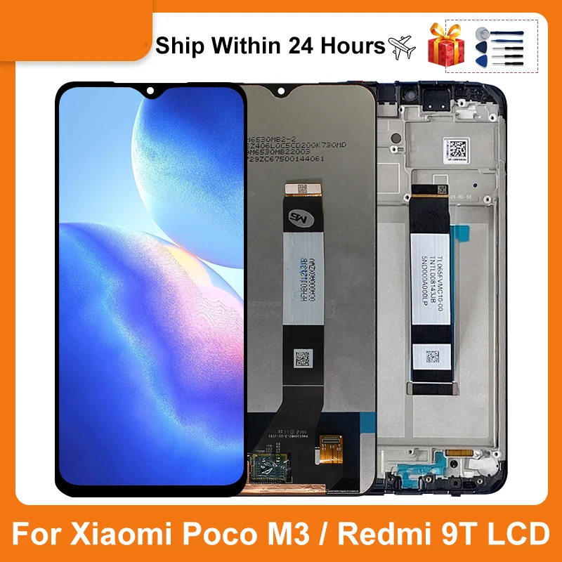 6.53"For Xiaomi POCO M3 Redmi 9T LCD Display Touch Screen Digitizer For M2010J19CG M2010J19CI LCD Display Replacement Parts
6.53"For Xiaomi POCO M3 Redmi 9T LCD Display Touch Screen Digitizer For M2010J19CG M2010J19CI LCD Display Replacement Parts