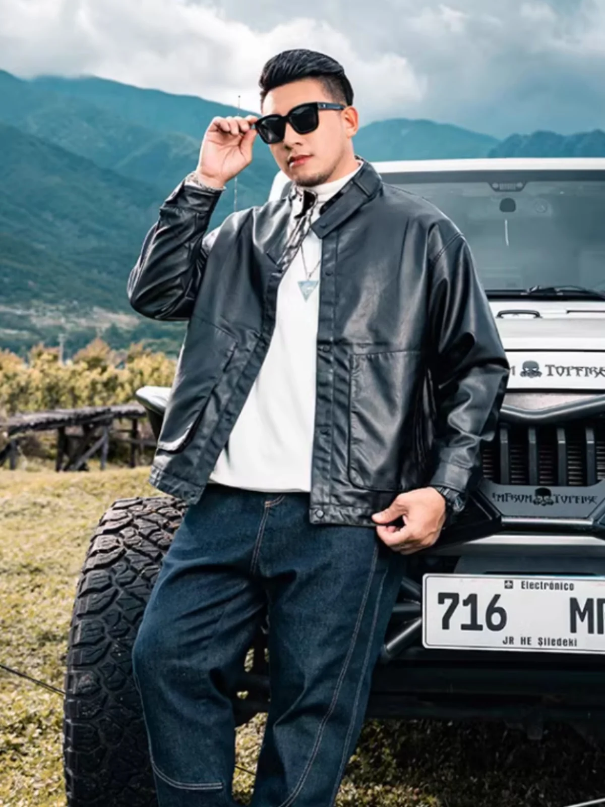 Loose Fit Casual Leather Jaet for plus Size Men Autumn Winter Sli Brand Streetwear Large Zipper Long Sve Antimicrobial
Loose Fit Casual Leather Jaet for plus Size Men Autumn Winter Sli Brand Streetwear Large Zipper Long Sve Antimicrobial