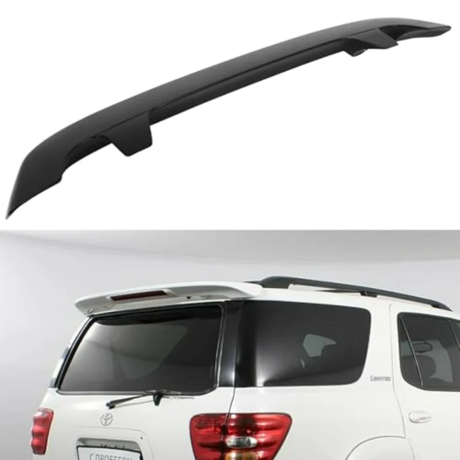 Roof spoiler for Toyota Sequoia 2001-2007,ABS material, matte black, rear window mounting, lightweight and aerodynamic design
Roof spoiler for Toyota Sequoia 2001-2007,ABS material, matte black, rear window mounting, lightweight and aerodynamic design