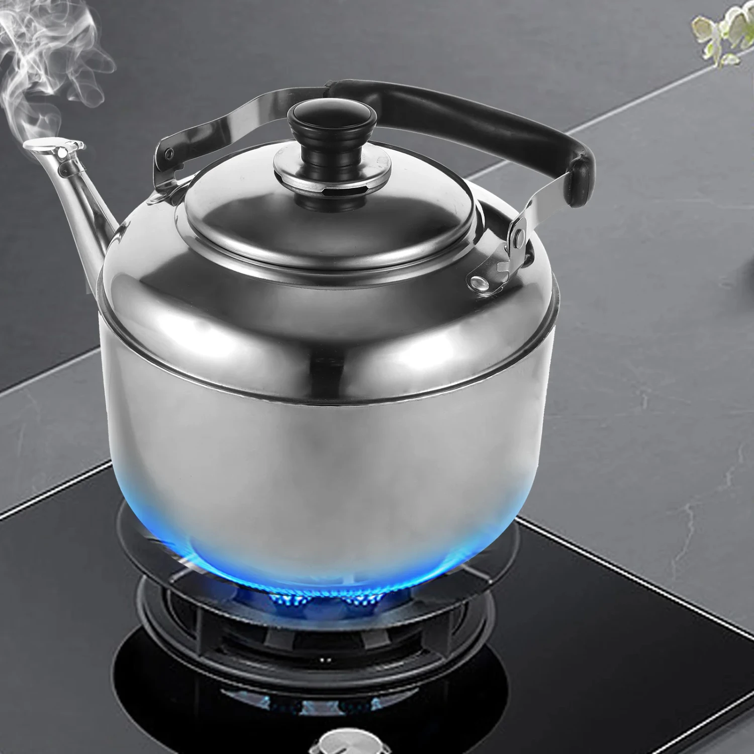 Portable Stainless Steel 5L Whistling Tea Kettle - Stovetop Water Boilers with Gas Induction - Compact and Durable Tea Pot for H
Portable Stainless Steel 5L Whistling Tea Kettle - Stovetop Water Boilers with Gas Induction - Compact and Durable Tea Pot for H
