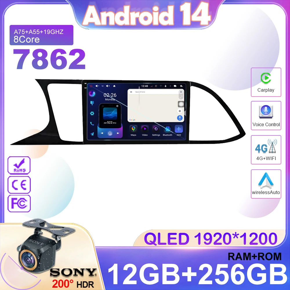 Android 14 Car Radio For Seat Leon MK3 2012-2018 Auto Carplay WIFI 4G GPS Navigation Multimedia Video Player Stereo No 2din DVD
Android 14 Car Radio For Seat Leon MK3 2012-2018 Auto Carplay WIFI 4G GPS Navigation Multimedia Video Player Stereo No 2din DVD