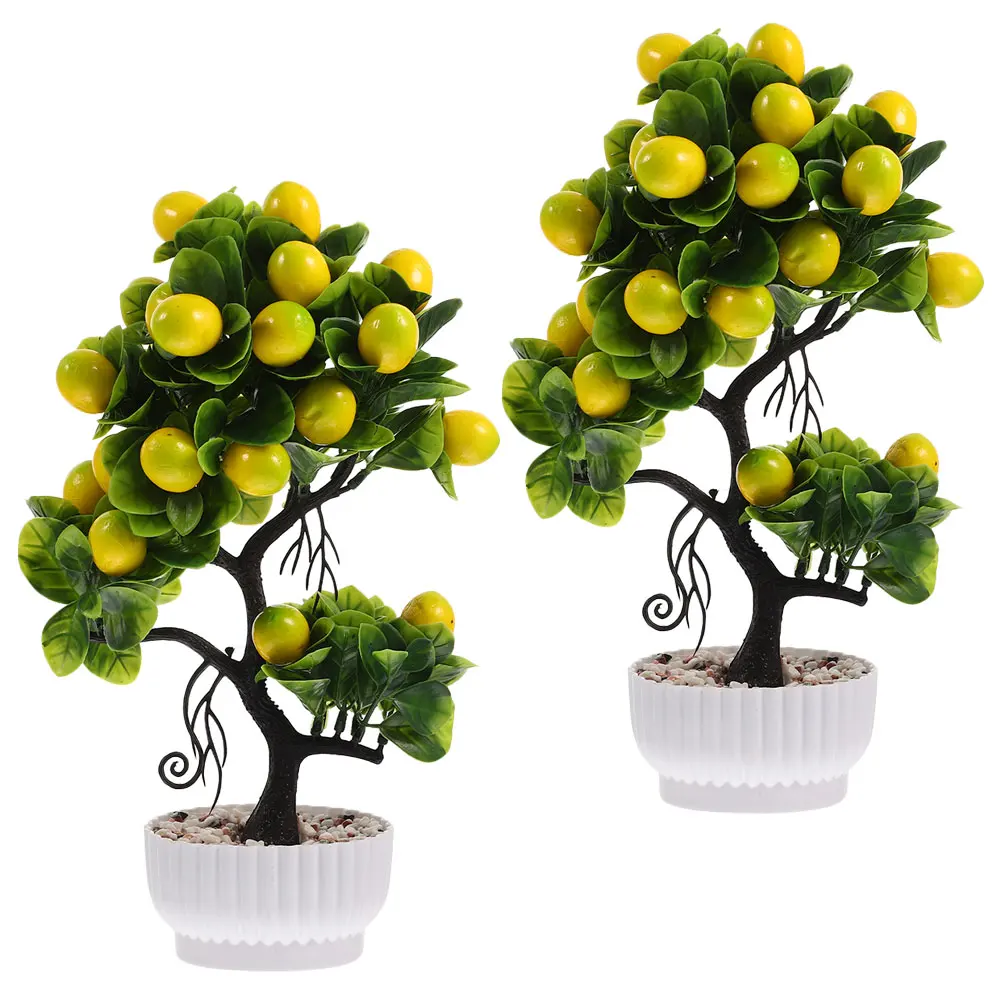 2 Pcs Artificial Lemon Trees Vivid Realistic Decor Home Office Bright Plants for Table Display fake plants decor
2 Pcs Artificial Lemon Trees Vivid Realistic Decor Home Office Bright Plants for Table Display fake plants decor