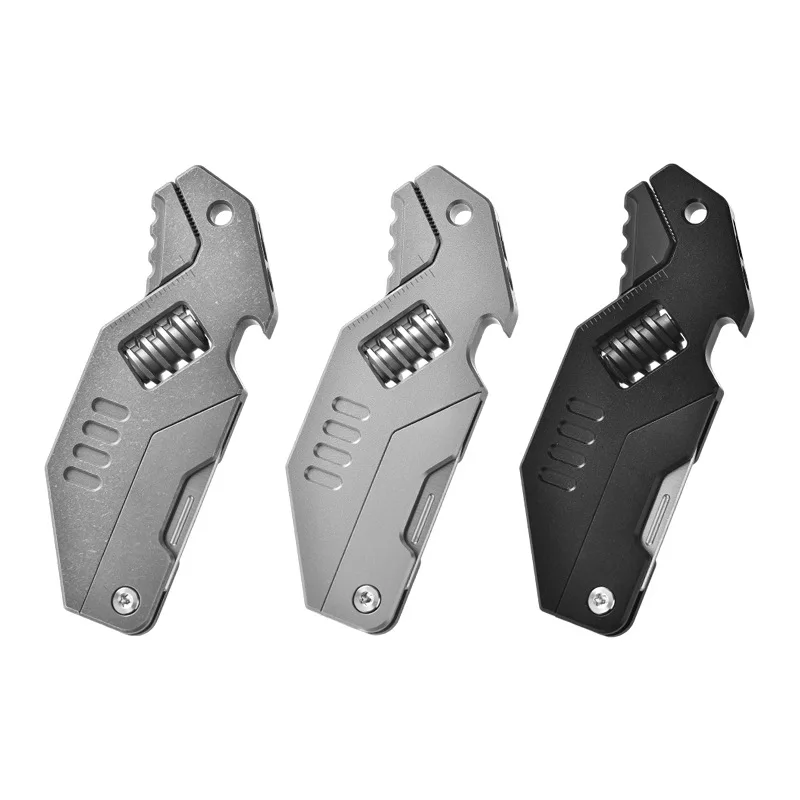 Outdoor Portable EDC Multifunctional Titanium Alloy Wrench Creative Beer Bottle Opener Folding Cutting Tool
Outdoor Portable EDC Multifunctional Titanium Alloy Wrench Creative Beer Bottle Opener Folding Cutting Tool