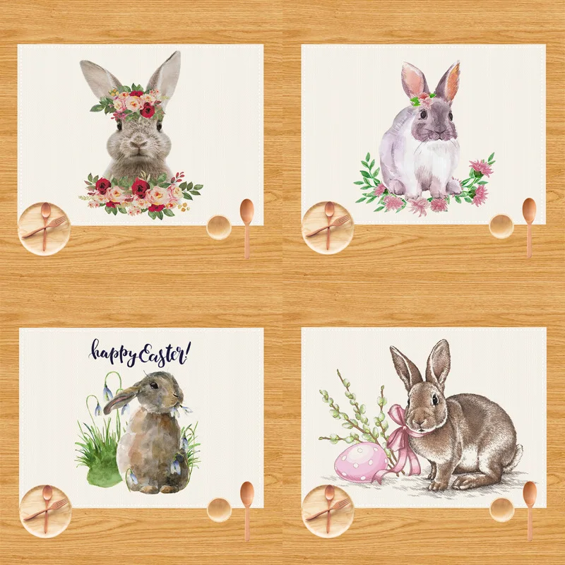 4PCS Cartoon Rabbit Print Placemat Dining Table Decor Linen Tableware Coaster Kitchen Accessories For Kids Birthday Party Easter
4PCS Cartoon Rabbit Print Placemat Dining Table Decor Linen Tableware Coaster Kitchen Accessories For Kids Birthday Party Easter