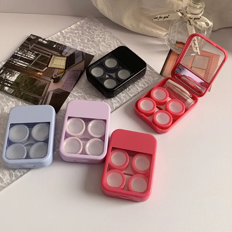 Простой стильный футляр для контактных линз с зеркальным отделением, ящик для хранения на 2 пары, эстетичный цветной футляр-органайзер для линз
Простой стильный футляр для контактных линз с зеркальным отделением, ящик для хранения на 2 пары, эстетичный цветной футляр-органайзер для линз