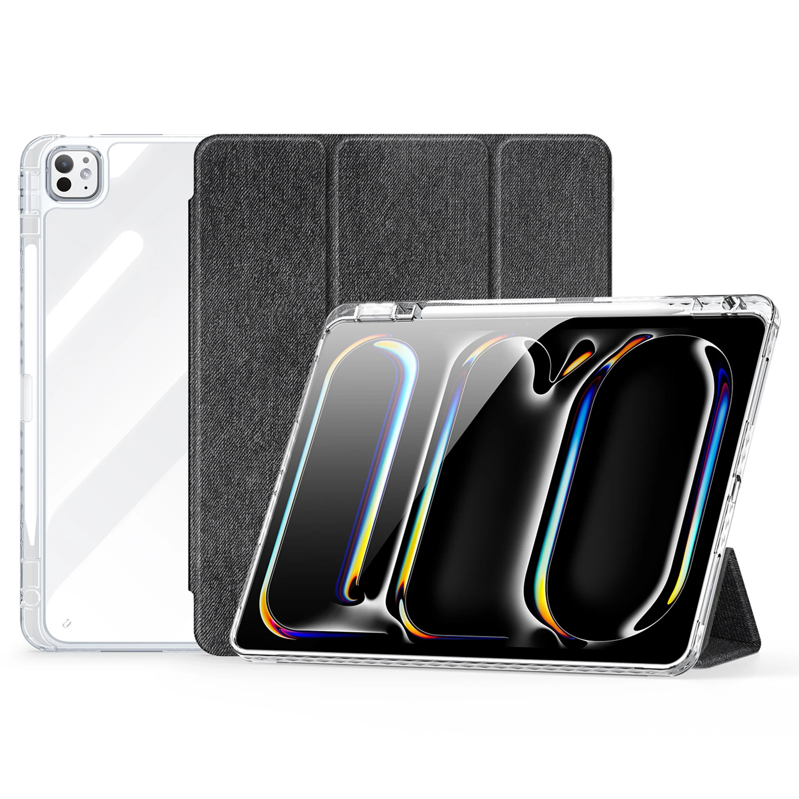 DUX DUCIS Unid Series For iPad Pro 13 (2024) Clear Tablet Case TPU+PC+PU Auto Wake / Sleep Cover with Pen Slot - Black
DUX DUCIS Unid Series For iPad Pro 13 (2024) Clear Tablet Case TPU+PC+PU Auto Wake / Sleep Cover with Pen Slot - Black