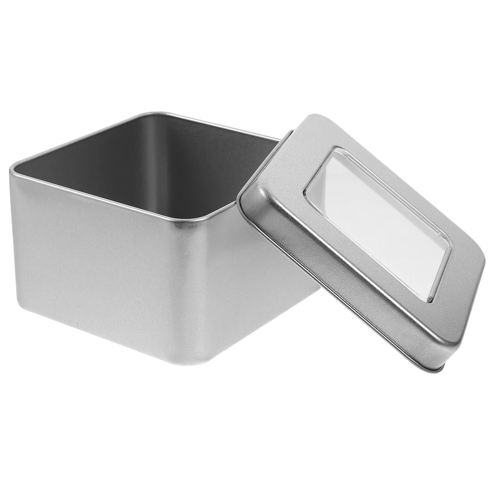 1pcs Silver Metal for Food Storage Organizer with Clear Square Empty Square Silver Metal Empty Tin Tin Lid Box Can
1pcs Silver Metal for Food Storage Organizer with Clear Square Empty Square Silver Metal Empty Tin Tin Lid Box Can