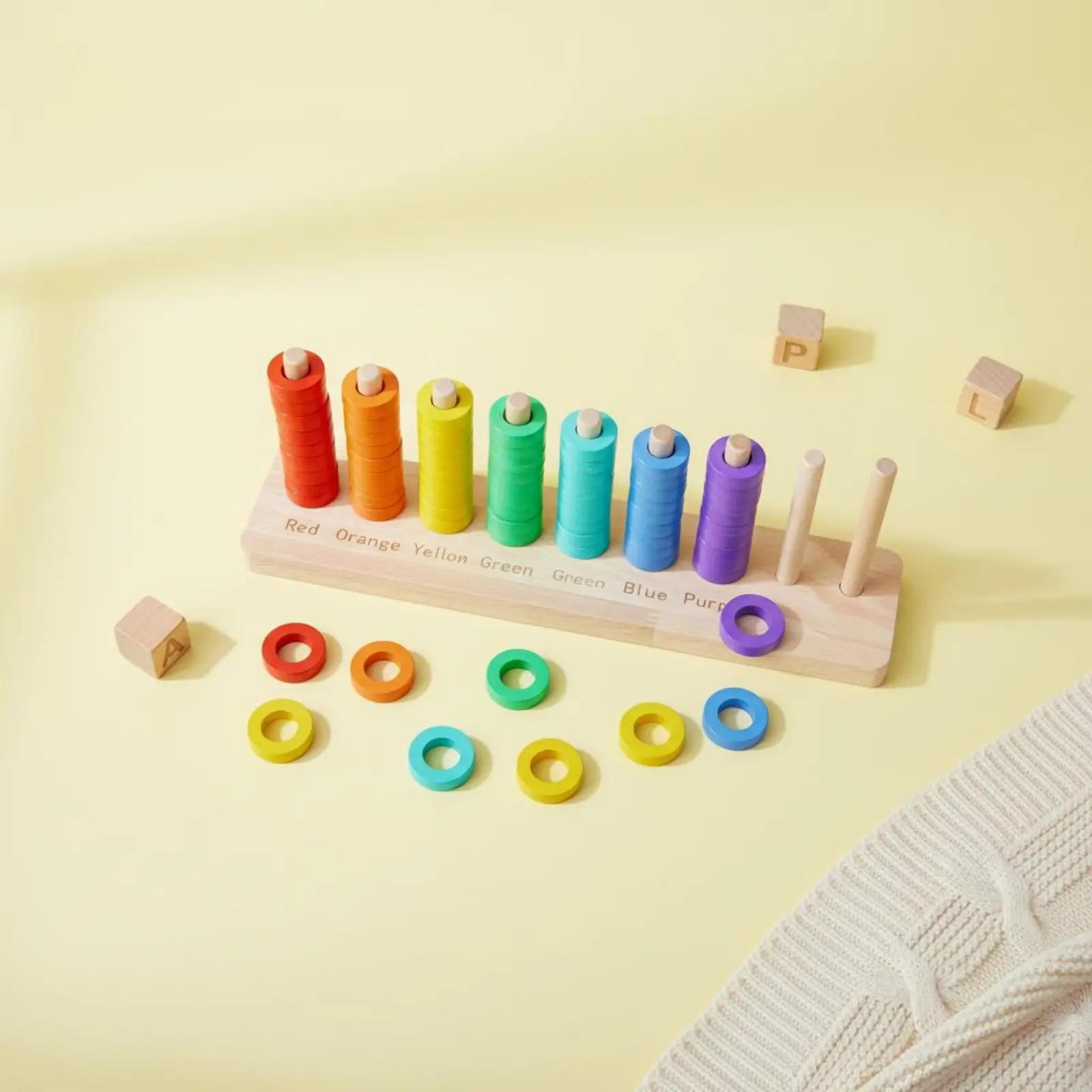 Wooden Disc Assembling Toy Natural Wood Rainbow Disc Assembling Game Rainbow Color Sorting Board Preschool Learning Tool
Wooden Disc Assembling Toy Natural Wood Rainbow Disc Assembling Game Rainbow Color Sorting Board Preschool Learning Tool