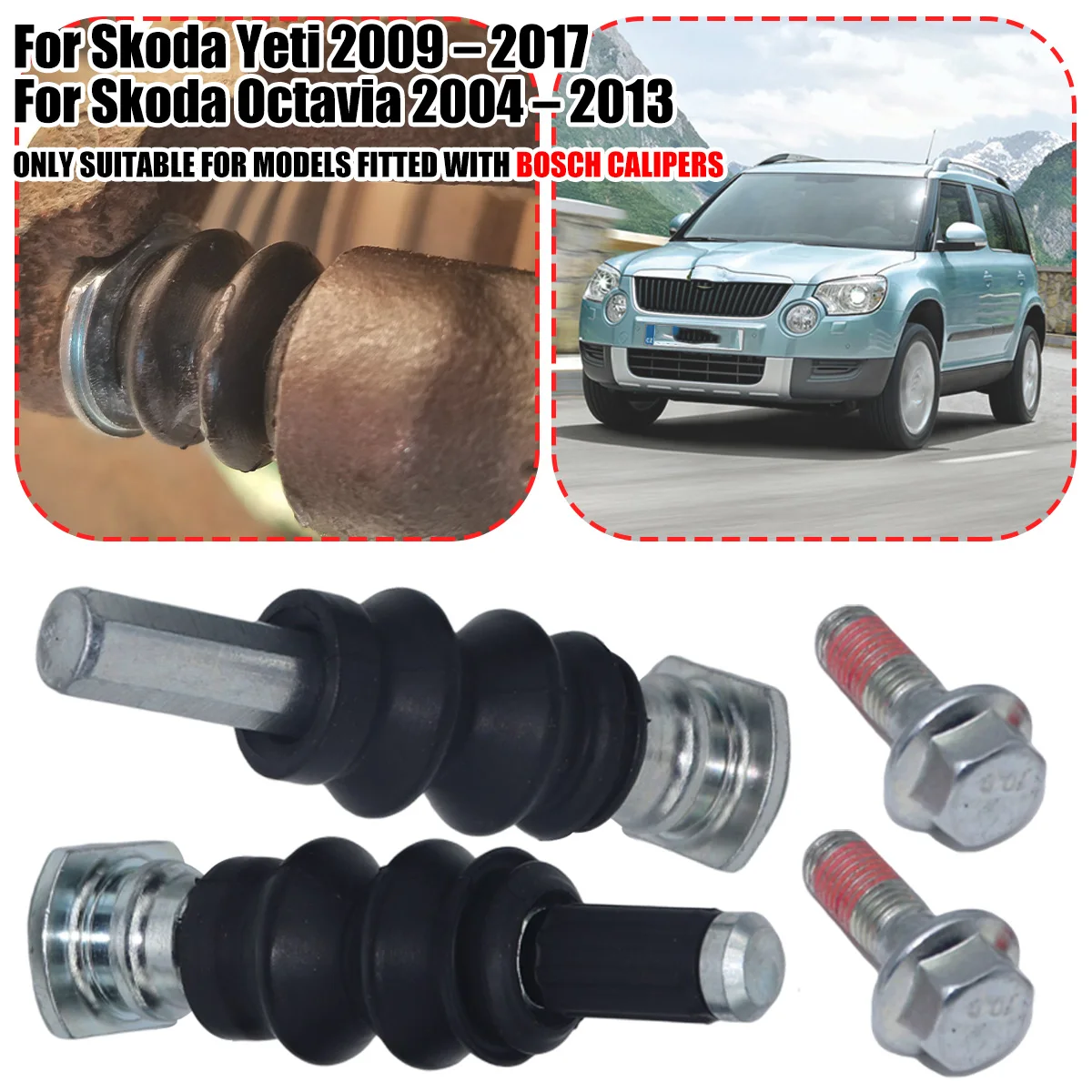 Rear Brake Caliper Slider Guide Pins Bolt Kit For Skoda Yeti Octavia Left Right Disc Housing Bellows Sleeve Bushing Boot Seal
Rear Brake Caliper Slider Guide Pins Bolt Kit For Skoda Yeti Octavia Left Right Disc Housing Bellows Sleeve Bushing Boot Seal