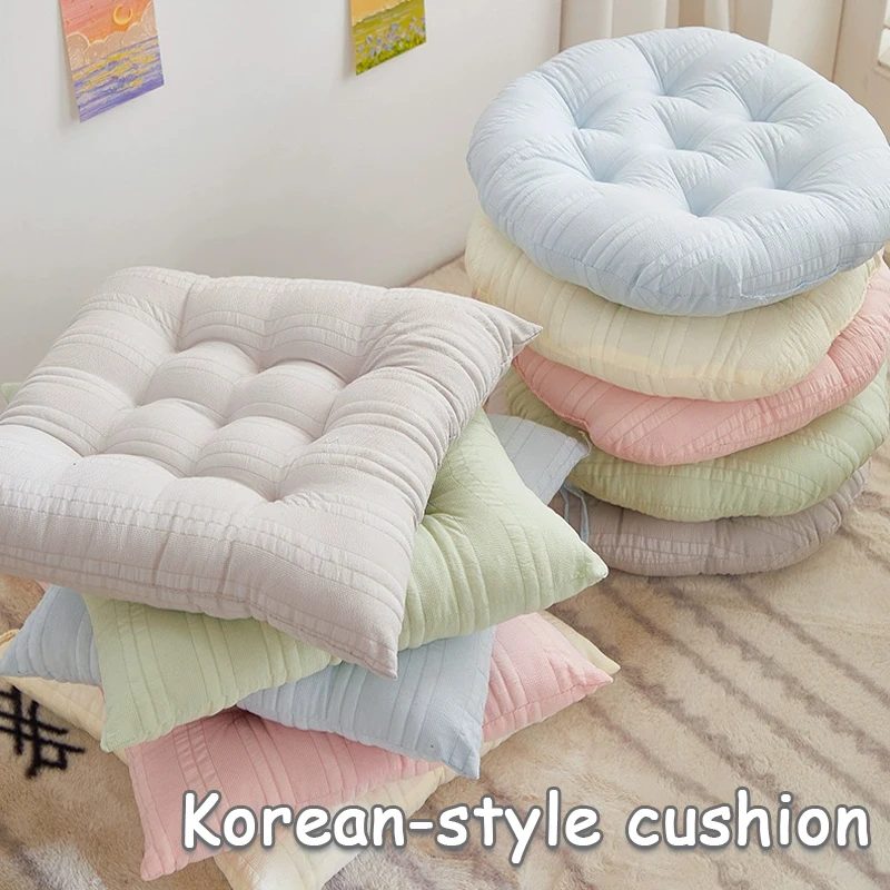Korean Square Round Chair Cushion Anti Hip Pain Soft Tie Straps Office Pad for Prolonged Sitting Student Dormitory Home Decor
Korean Square Round Chair Cushion Anti Hip Pain Soft Tie Straps Office Pad for Prolonged Sitting Student Dormitory Home Decor