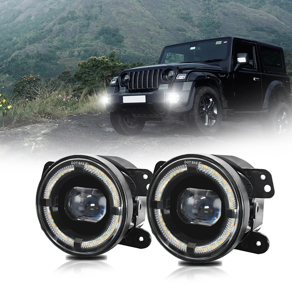 4 Inch LED Fog Light Assembly 200W 20000LM 6000K Ring Work Light White DRL Yellow Turn Signal Waterproof Front Bumper Light
4 Inch LED Fog Light Assembly 200W 20000LM 6000K Ring Work Light White DRL Yellow Turn Signal Waterproof Front Bumper Light