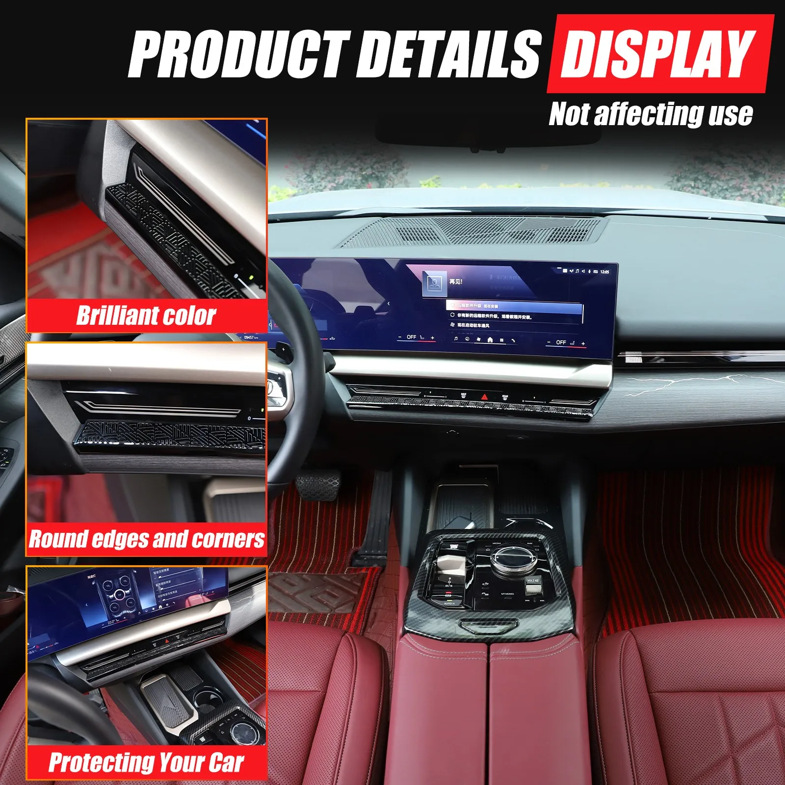 3PCS Steel For BMW 5 Series I5 G60 2024-2026 Car Central Control Air Outlet Dustproof Mesh Cover Trim Interior Car Accessories
3PCS Steel For BMW 5 Series I5 G60 2024-2026 Car Central Control Air Outlet Dustproof Mesh Cover Trim Interior Car Accessories