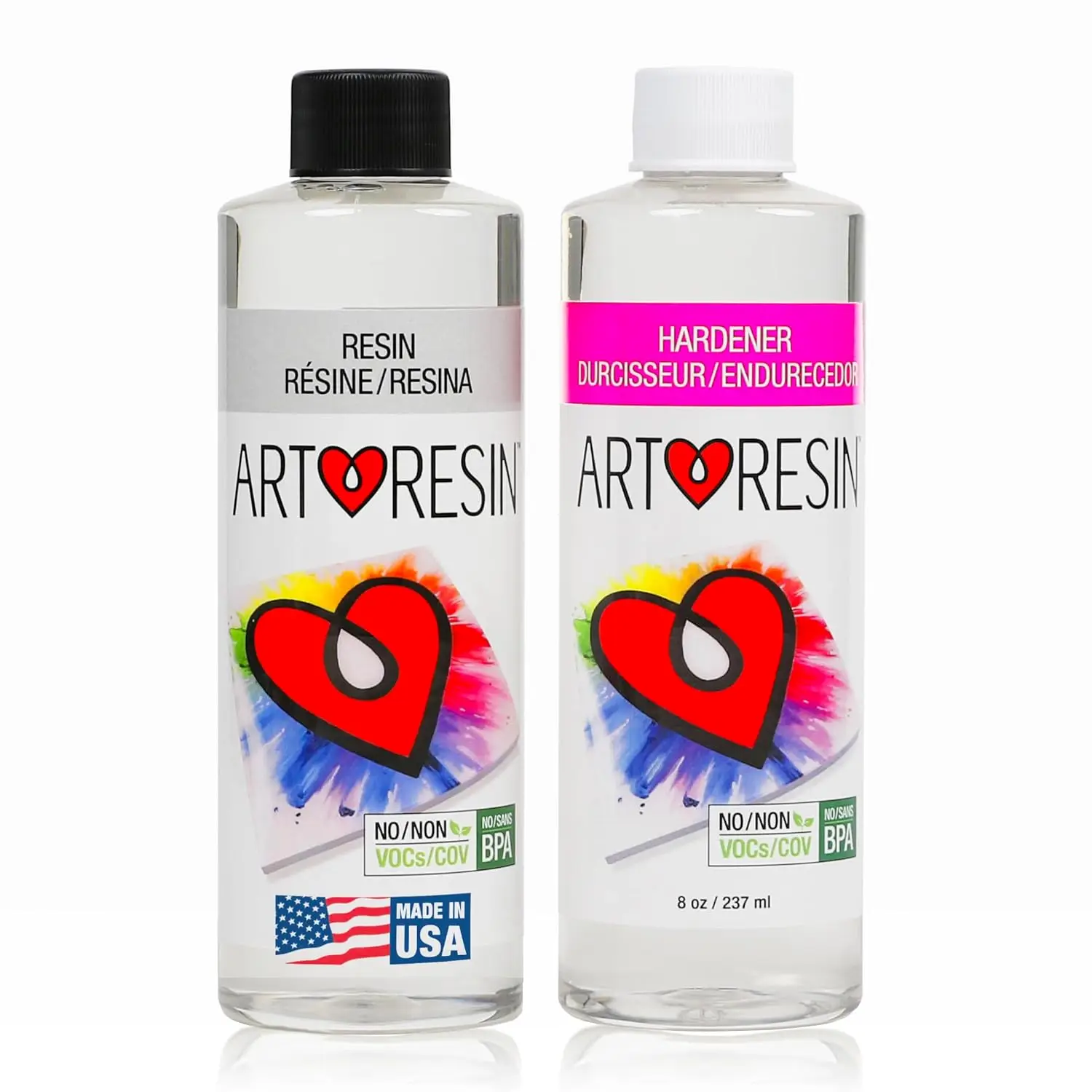 Clear Epoxy Resin 16 oz Kit with Hardener for Art, High Gloss Self-Leveling Coating
Clear Epoxy Resin 16 oz Kit with Hardener for Art, High Gloss Self-Leveling Coating