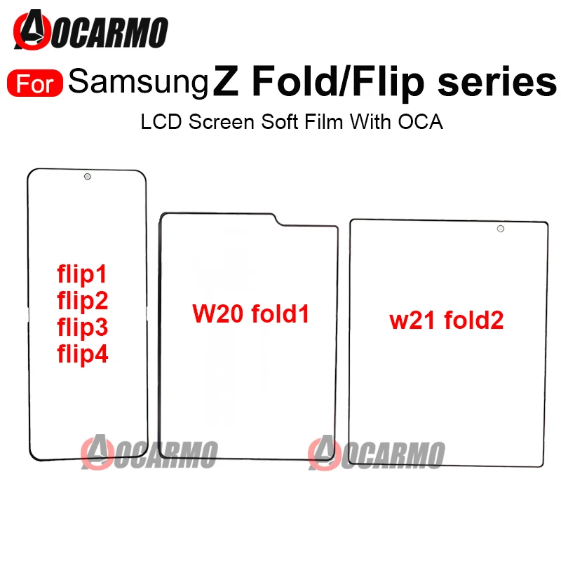 LCD Screen Soft Film Inner Soft Glass Touch Panel With OCA For Samsung Z Flip / Fold 1 2 3 4 F711 F721 F731 W20 F900 W21 F926
LCD Screen Soft Film Inner Soft Glass Touch Panel With OCA For Samsung Z Flip / Fold 1 2 3 4 F711 F721 F731 W20 F900 W21 F926