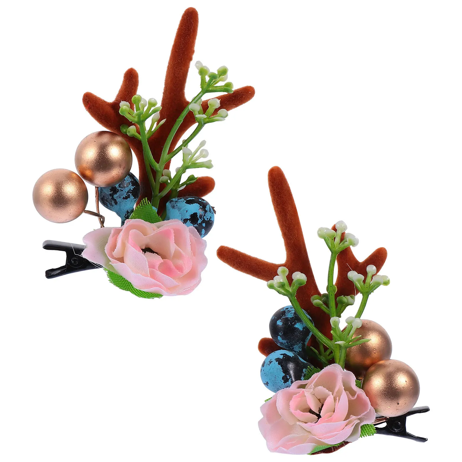 1Pair Antlers Christmas Hair Clips Lightweight Flower Hairpins Party Photography Props Xmas Hair Accessories Festive Barrettes
1Pair Antlers Christmas Hair Clips Lightweight Flower Hairpins Party Photography Props Xmas Hair Accessories Festive Barrettes
