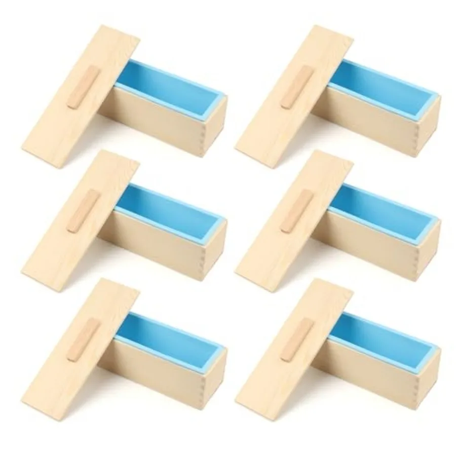 Soap Loaf Box, 42 oz Silicone Soap Wood Box for Soap Making with Wooden Boxes, Set of 6, Soap Bar Box Can Be Used for Homemade
Soap Loaf Box, 42 oz Silicone Soap Wood Box for Soap Making with Wooden Boxes, Set of 6, Soap Bar Box Can Be Used for Homemade