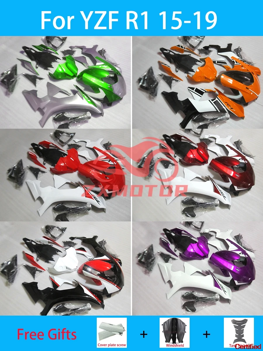 Complete Fairing Kit YZFR1 15 16 17 18 19 Motorcycle Fairings Aftermarket for YAMAHA YZF R1 2015 2016 2017 2018 2019
Complete Fairing Kit YZFR1 15 16 17 18 19 Motorcycle Fairings Aftermarket for YAMAHA YZF R1 2015 2016 2017 2018 2019