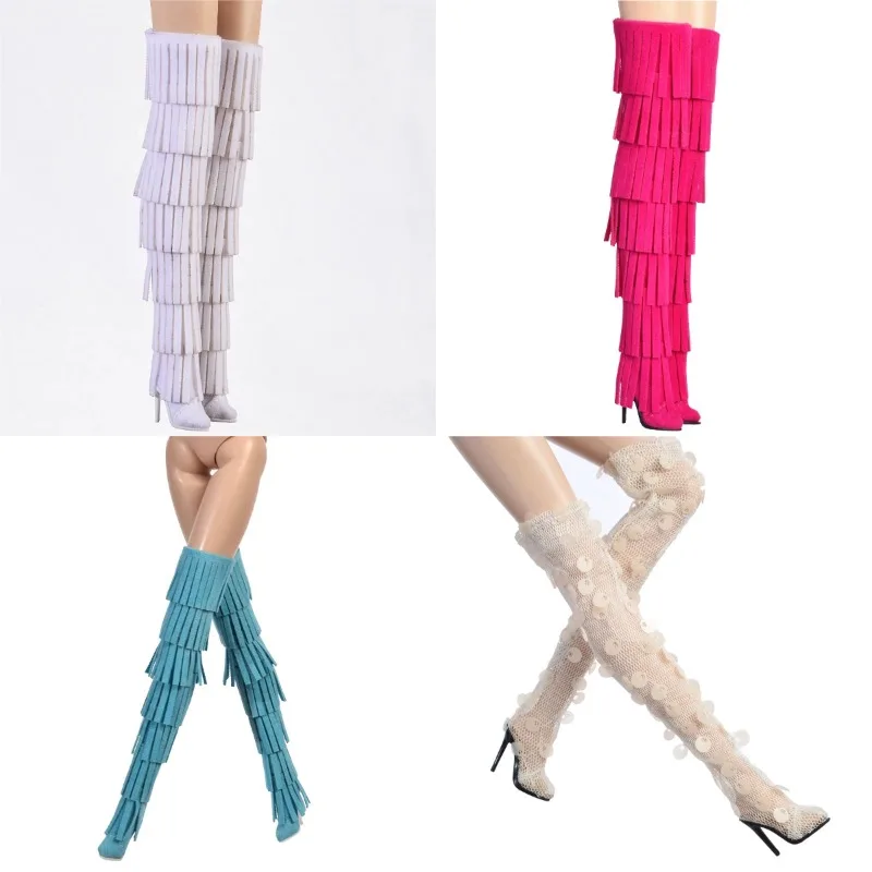 1/6 Scale Action Figures Hollow Velvet Solid Color Tassel Long Tube Boots Shoes Accessories for FR2 Obitsu Female Hobbies Body
1/6 Scale Action Figures Hollow Velvet Solid Color Tassel Long Tube Boots Shoes Accessories for FR2 Obitsu Female Hobbies Body