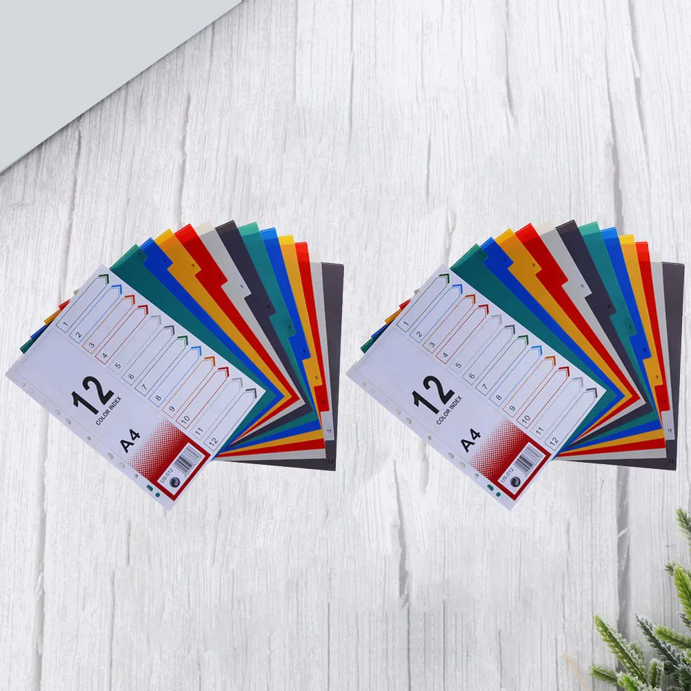 2Pcs A4 Index Page Dividers Extra Wide Tabs Reinforced Holes Secure Inserts for 6-Ring Binders Easy Access Sheet Protectors
2Pcs A4 Index Page Dividers Extra Wide Tabs Reinforced Holes Secure Inserts for 6-Ring Binders Easy Access Sheet Protectors