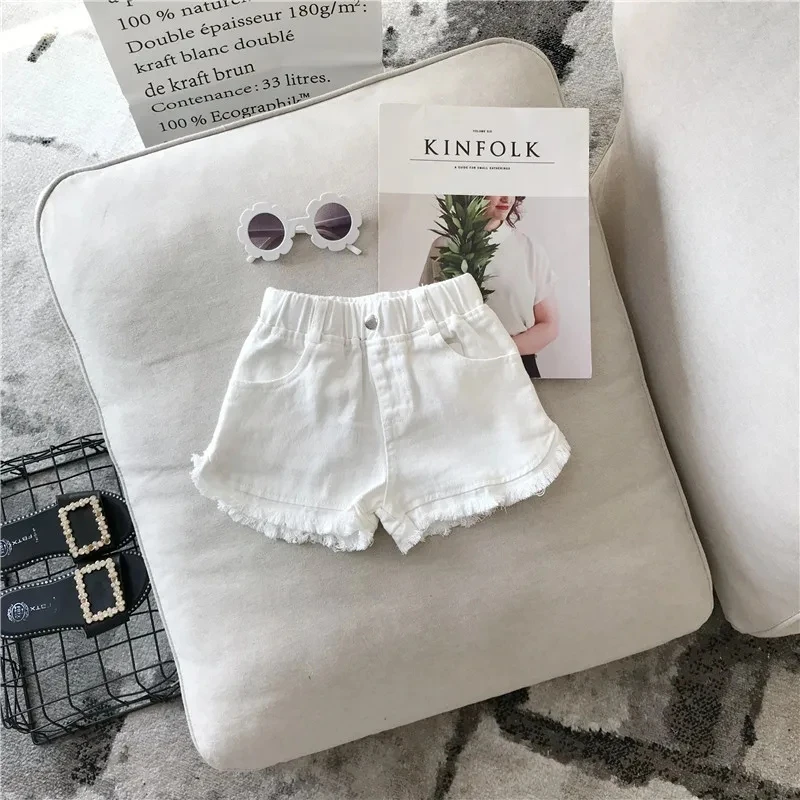 Cute Girls Denim Shorts New Summer 1-7Y Kids Short Jeans Solid Color Fashion Comfotable Clothing with Korean Style Pants
Cute Girls Denim Shorts New Summer 1-7Y Kids Short Jeans Solid Color Fashion Comfotable Clothing with Korean Style Pants
