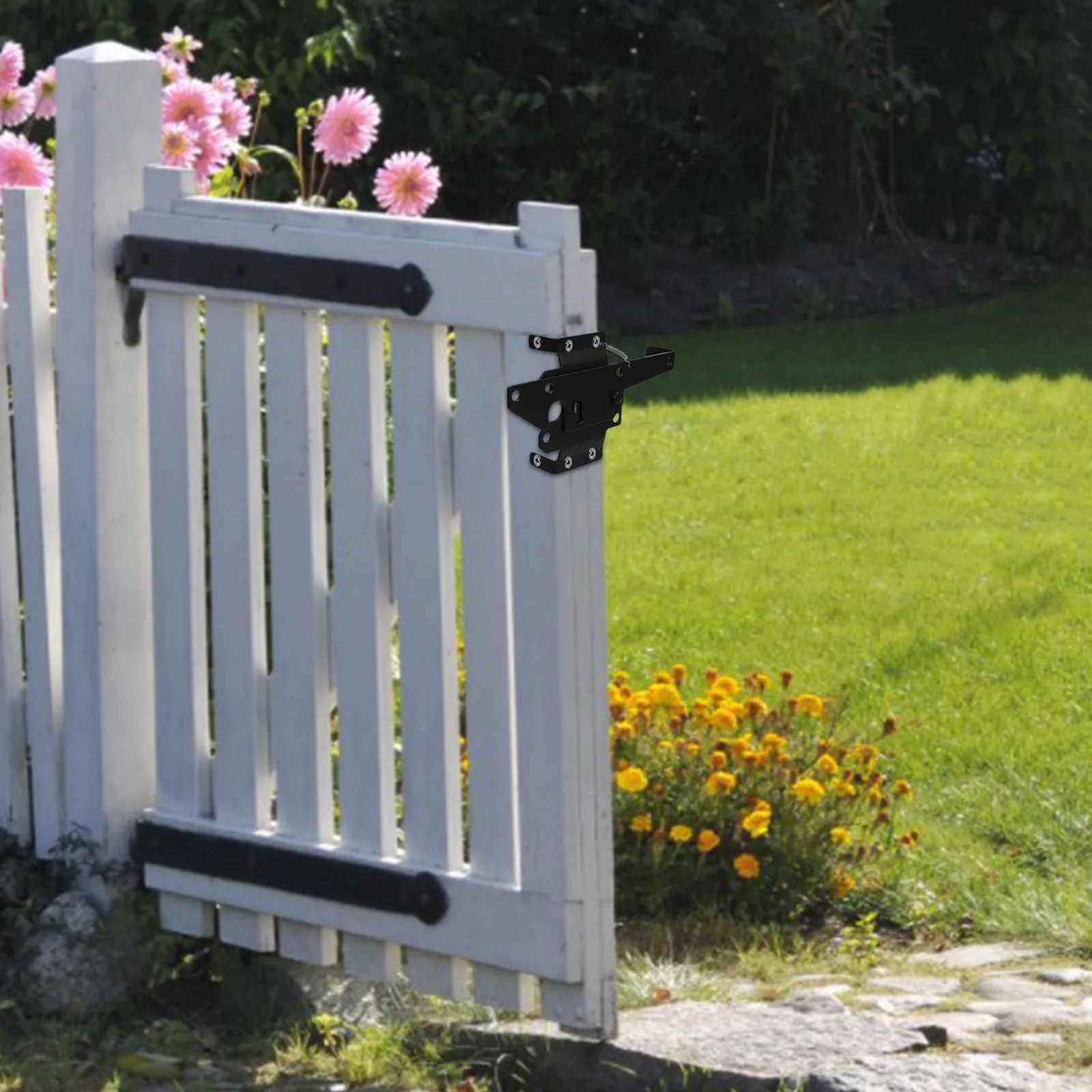 Gate Latch for Wooden Fence Heavy Duty Locking Self-Closing Gravity Design for Swinging Gates with Mounting
Gate Latch for Wooden Fence Heavy Duty Locking Self-Closing Gravity Design for Swinging Gates with Mounting